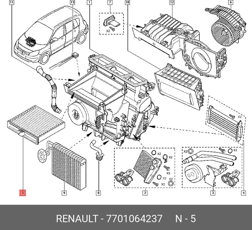 Как заменить салонный фильтр на Renault Scenic