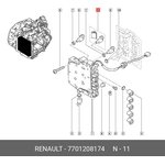 7701208174, Клапан электромагнитный АКПП DP0/AL4 Citroen/Peugeot/Renault