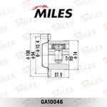 GA10046, ШРУС VW GOLF 4motion внутр MILES