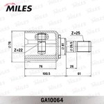 GA10064, ШРУС HYUNDAI I30/KIA CEED 06-12 внут.