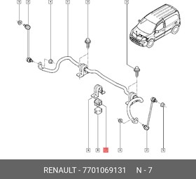 7701069131, Втулка стабилизатора RENAULT: KANGOO 08-