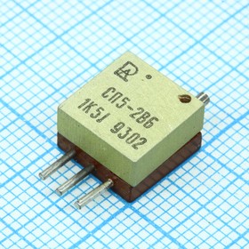 Фото 1/2 СП5-2ВБ 0.5 1.5К +5%, Резистор переменный подстроечный проволочный, год 93