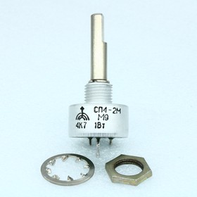Фото 1/2 СП4-2Ма 1 А 3-32 4.7К, Резистор переменный подстроечный непроволочный 4.7кОм 1Вт, год 2023