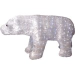 513-124, Акриловая светодиодная фигура Полярный медведь 112х58 см ...