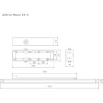 Доводчик дверной НОРА-М 830 Slider со скользящей тягой - Белый