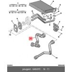 6466YC, Патрубок обогревателя