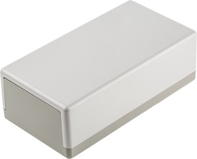 Фото 1/3 ABS enclosure, (L x W x H) 150 x 80 x 50 mm, gray white/pebble gray (RAL 9002), IP40, A9030065