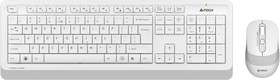 Фото 1/10 Клавиатура + мышь A4Tech Fstyler FG1010S клав:белый/серый мышь:белый/серый USB беспроводная Multimedia (FG1010S WHITE)