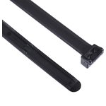 121-82160 KR8/21-PA66UV-BK, Cable Tie, 210mm x 8 mm, Black Polyamide 6.6 (PA66) ...