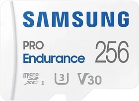 Фото 1/3 Micro SecureDigital 256GB Samsung PRO ENDURANCE (40/100 Mb/s, adapter) (MB-MJ256KA/APC)
