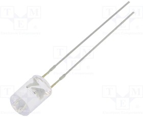 OSG5DA5GA1B-12V, LED; 5mm; green; 750?1120mcd; 100°; Front: flat; 12?15V; 225mW