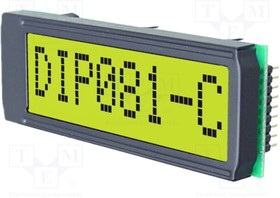 EA DIP081-CHNLED, Дисплей: LCD; алфавитно-цифровой; STN Positive; 8x1; 68x26,8мм