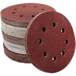 Диск абразивный на липучке 8 отверстий, D 125 мм, Р120, 100 шт СTУ-20100120