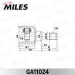 ШРУС внутренний левый FORD MONDEO 00-07 GA11024