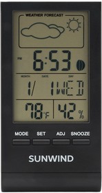 Термометр SUNWIND SW-WSH207, черный