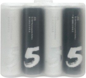 Фото 1/3 AA511 Black/White, Аккумулятор Xiaomi ZMI типа AA 1800mAh (уп.4 шт в пластиковом чехле AA 511)