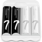 AA711 Black/White, Аккумулятор Xiaomi ZMI типа AAA 700mAh (уп.4 шт + чехол) (AA 711)