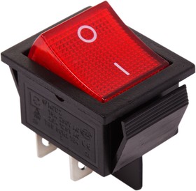 Фото 1/5 36-2340, Выключатель клавишный 250V 20А (4с) ON-OFF красный с подсветкой (RWB-502, SC-767, IRS-201-1) REXAN