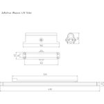 Доводчик дверной НОРА-М Isparus 430 Slider ISPARUS морозостойкий - Коричневый