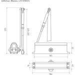 Доводчик дверной НОРА-М Isparus 430 ISPARUS морозостойкий - Белый