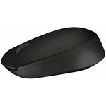 Мышь Logitech B170 черный/темно-серый оптическая (1000dpi) беспроводная USB для ...