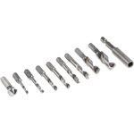 4450905, 11-Piece Twist Drill Bit Set for Metal, 10mm Max, 3mm Min, HSS Bits