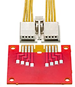 EDGELOCK Series Right Angle Female Edge Connector, Straddle Mount, 6-Contacts, 2mm Pitch, 1-Row, Crimp Termination