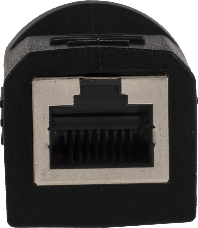 RJS-12D04FF-LS8001 Adapter RJ45-Buchse,M12 weiblich Code D-Ethernet PIN
