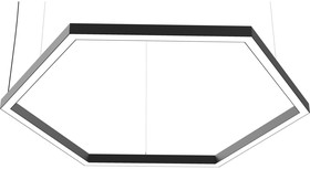 Фото 1/3 Аварийный светильник Led, Микко Риб, 120Вт, 3000К, опал, черный, 3ч. DALI 4603789906431