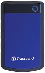 Фото 1/10 Внешний жесткий диск TRANSCEND StoreJet 1TB, 2.5", USB 3.0, синий, TS1TSJ25H3B