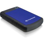 Внешний жесткий диск TRANSCEND StoreJet 1TB, 2.5", USB 3.0, синий, TS1TSJ25H3B