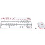 920-008212 Logitech Клавиатура + мышь MK240 Nano White-red оригинальная ...
