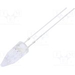 OSY5PA58A1B-12V, LED; 5mm; yellow; 500?750mcd; 100°; Front: Rocket; 12V; Pitch ...