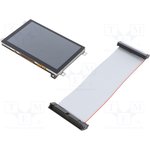 TFT BOARD 5 CAPACITIVE WITH FRAME, Дисплей: TFT; 5"; 800x480; 108x64,8мм ...