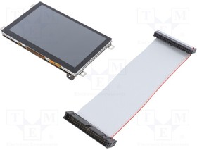 TFT BOARD 5 CAPACITIVE WITH FRAME, Дисплей: TFT; 5"; 800x480; 108x64,8мм; Интерфейс: 8080