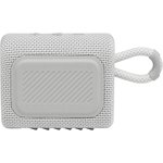 Колонка портативная JBL GO 3, 4.2Вт, белый [jblgo3wht]