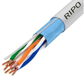 Кабель витая пара LAN FTP4 CAT5E 24AWG Cu 50 м, Ripo | купить в розницу и оптом