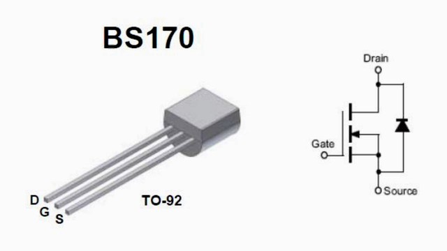 Bs170 схема включения