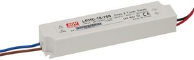 Фото 1/4 LPHC-18-700, AC/DC LED, 6-25В,0.7А,17.5Вт,IP67 блок питания для светодиодного освещения