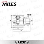 ШРУС внутренний правый Mazda 3 АКПП 03-08 GA12019