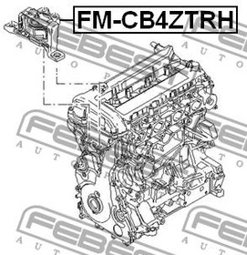 Фото 1/8 FM-CB4ZTRH, FM-CB4ZTRH_подушка двигателя!\Ford Focus II -04