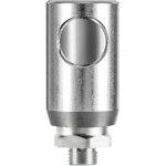 BRM 061152CP, Treated Steel Male Safety Quick Connect Coupling, G 3/8 Male Threaded