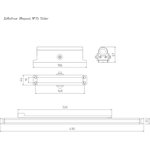 Доводчик дверной НОРА-М 3S Slider морозостойкий - Белый