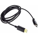 Кабель аудио-видео Buro DisplayPort (m) - HDMI (m) , 1.8м, GOLD ...