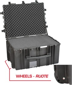 Фото 1/3 7745.B, Mod. 7745.B Waterproof Watertight Case With Wheels, 836 x 641 x 489mm