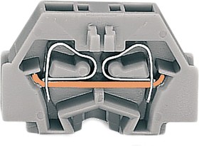 Фото 1/3 260-321, 260 Series Grey End Terminal Block, 1.5mm², Single-Level, Cage Clamp Termination