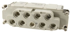 Фото 1/2 09380082753, Heavy Duty Power Connector Insert, 100A, Female, Han-Com Series, 8 Contacts