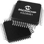 KSZ8081MLXIA-TR, 1-Channel Ethernet Transceiver 48-Pin LQFP, KSZ8081MLXIA-TR