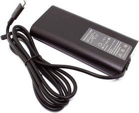 Блок питания (сетевой адаптер) для ноутбуков Dell 5-20V 6.5A 130W Type-C черный slim, с сетевым кабелем