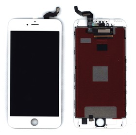 Фото 1/2 Дисплей (экран) Amperin в сборе с тачскрином для iPhone 6S Plus белый с рамкой (IPS)